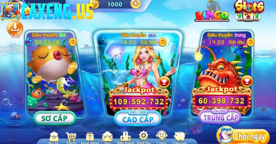 Thao tác tải xuống game bắn cá chỉ mất ít phút để hoàn tất